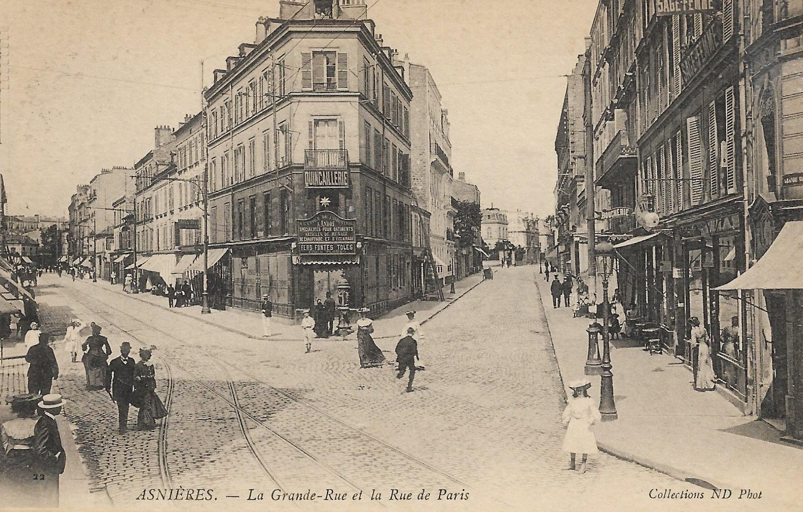 /France/FR_place_1903-1938_ASNIERES. La Grande-Rue et la Rue de Paris.jpg